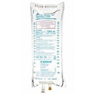 Sterile Water For Injection Usp 1000mL Bag 12/CS