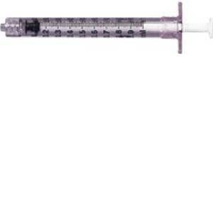 Syringe B-D 1mL Luer Lock Syringe Only 100/BX