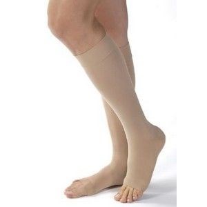 Jobst Stocking Knee Length Opaque Large 20-30 mmhg Beige