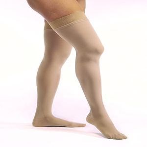 Jobst Opaque 30-40 mmhg Open Toe Thigh High Natural Medium Regular
