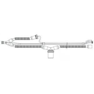 Ltv Series Ventilator Circuit Corrugated Tube 72 Inch Tube Dual Limb Pediatric Without Bag Single Patient Use Circuit, Patient w/O Peep w/1 Water Trap Spu 15mm (10/BX)