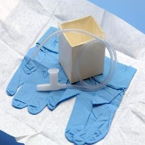 Cath-N-Glove 10 Fr Nitrile Gloves Suction Catheter Kit