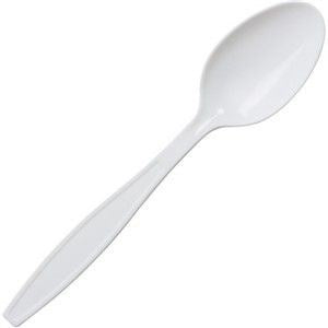 Spoons Medium Weight White Polypropylene Plastic 1000/CS