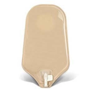 SUR-FIT Natura Urostomy Pouch With Accuseal Tap, Opaque Standard, W/1-Sided Comfort Panel, 1 1/4" 10/BX