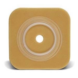 SUR-FIT Natura Durahesive Skin Barrier W/Flange (Overall Dimension 4" X4" ) W/O Tape Collar 1 1/2" (38mm.) 10/BX