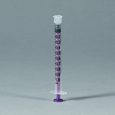 1mL Sterile Purple Oral Syringe 240/Case