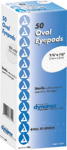 Sterile Oval Eyepad 2 5/8 x 1 5/8 Bx/50 for Eye Care