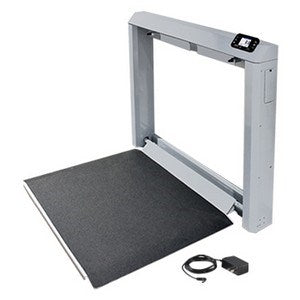 Wheelchair Scale Wall Mount w/Ac Adapter Fold Down Platform 1000 lb