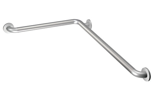 Moen L-Shaped Peened Grab Bar w/ SecureMount 24 x 48 Inches