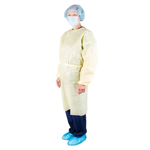 Level 1 Isolation Gown, Universal, Yellow 10/BG 10 BG/CS