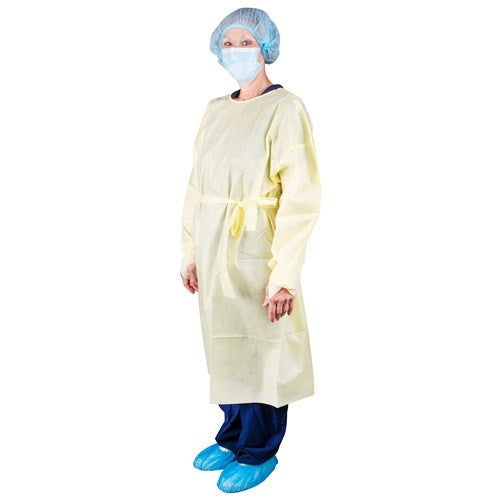 Level 2 Isolation Gown, Universal, Yellow 10/BG 10 BG/CS