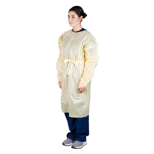 Level 2 Isolation Gown, XL, Yellow 10/BG 10 BG/CS