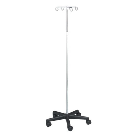 Tech-Med IV Stand 5 Caster 4 Hook I.V. Pole