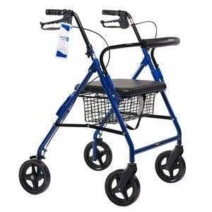 Dynago Hd Bariatric Rollator Curved Back Alum