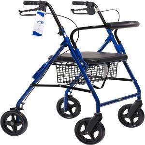 Dynago Hd Bariatric Rollator 400lbs Blue