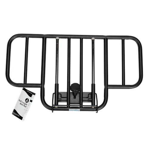 Half Length Bed Rail Black 1Pr/CS