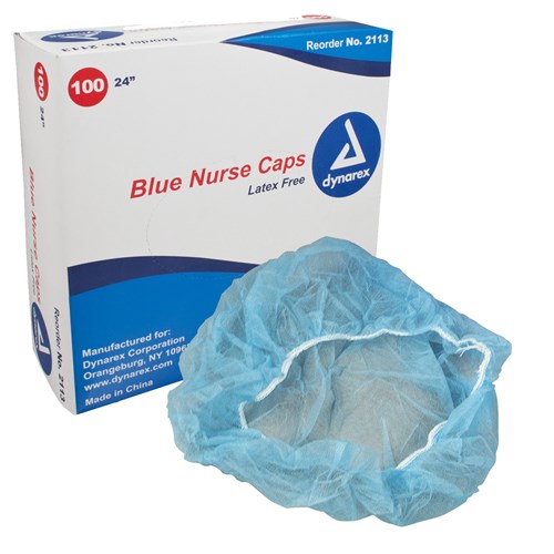 Nurse Cap O.R.24" Blue 5/100/Case