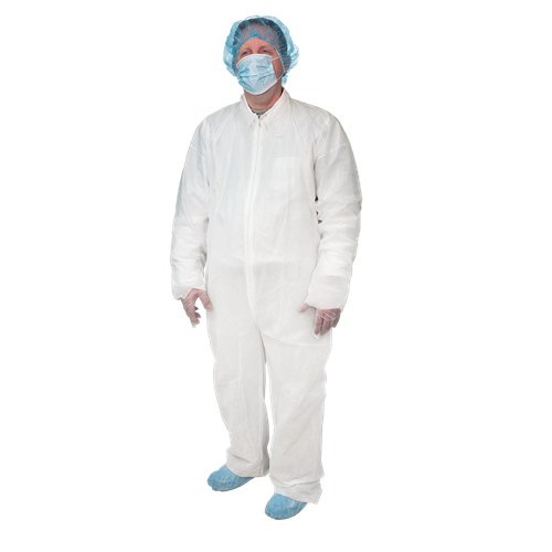 Disposable Coveralls White 5/5/Case Universal Size