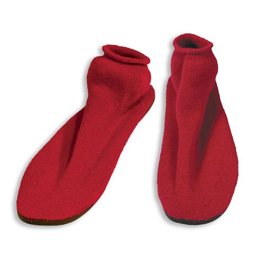 Non Skid Slippers 1Pr/Bag 12/Case Small Red