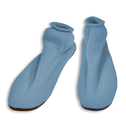 Non Skid Slippers 1Pr/Bag 12/Case Medium, Sky Blue