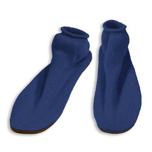 Non Skid Slippers 1Pr/Bag 12/Case Large, Navy Blue