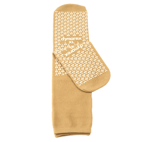 Double-Sided Slipper Socks - X-Large, Beige 48/1 pair/cs
