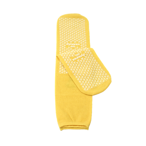 Double-Sided Slipper Socks - 4XL, Yellow 48/1 pair/cs
