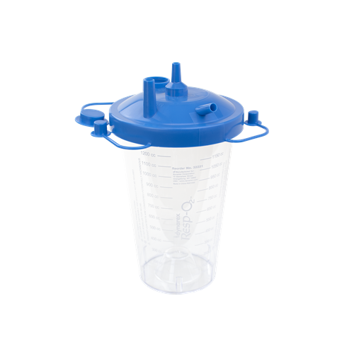 1200cc Suction Canister 40/Case Hi-Flow With Lid