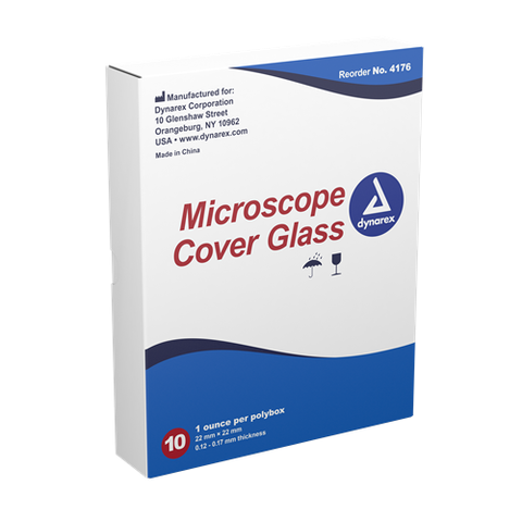 Microscope Cover Glass 5/10/1Oz/CS 0.12-0.17mm Thickness