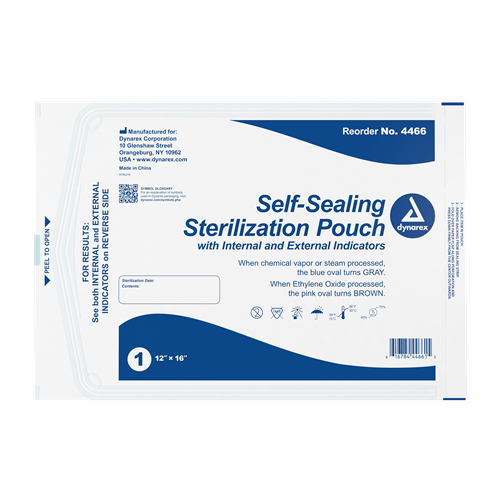 Sterilization Pouches 5/100/Case 12" X 16"