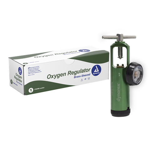 Oxygen Regulator 0-15 LPM w/Barb Outlet 5/Case