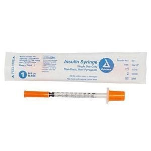 Syringe Non-Safety Insulin 1/2 cc 28G X 1/2" 500/Case