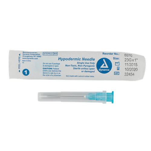 Needle Hypodermic 23G X 1" 100/BX