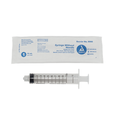 Syringe Luer Lock 10cc 100/BX