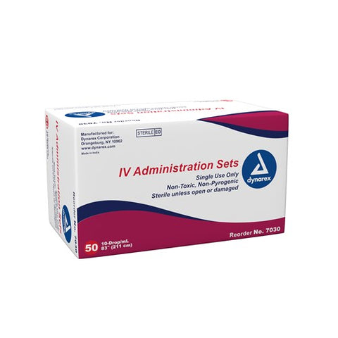 IV Administration Set 10 Drop 83" 1 Inj Site 1 Ll Site 50/Box