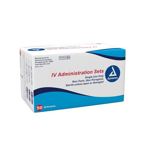 IV Administration Set - 60 Drop, 83", 1 Inj Site, 1Ll Site, 50/Box