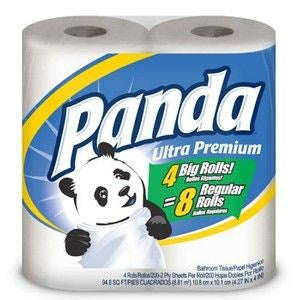 Toilet Paper 24 Rolls Panda Toilet Tissue