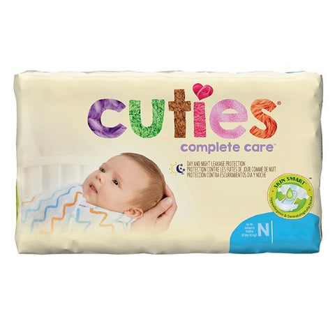 Cuties Baby Diaper Newborn 8 Bags Of 25 200/CS