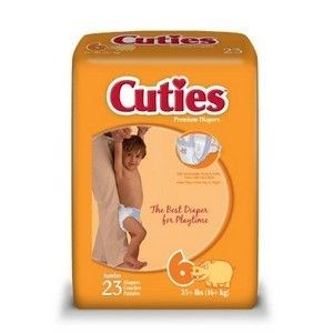 Cuties Baby Diapers Size 6 35+ lbs 4 Bags Of 23 (92)