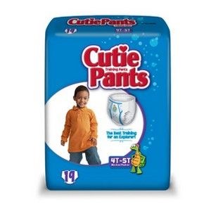 Cuties Training Pants Boy 4T-5T 4 Bags Of 19 Per Case