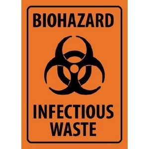 Biohazard Door Sign 10 X 14