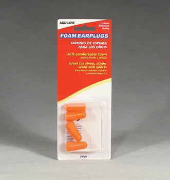 Foam Earplugs 2pr for Sleep Study Work and Sports