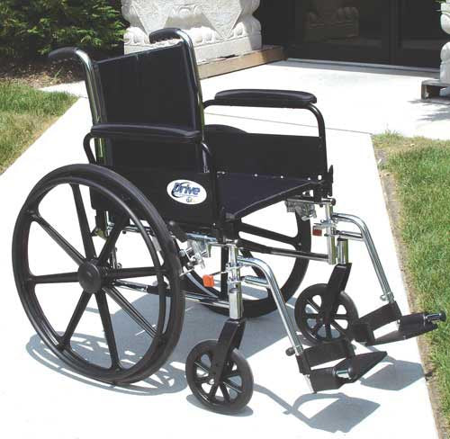 K3 Wheelchair Ltwt 20 w/DFA & S/A Footrests Cruiser III