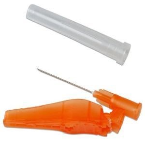 Hypodermic Safety Needle 25G X 1.5 Orange 8 BX/CS