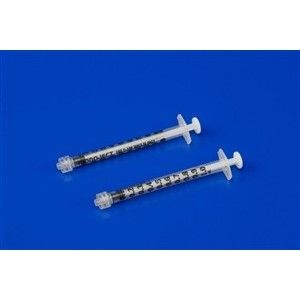Monoject Softpack 1mL Insulin Syringe Luer-Lock Tip 240/Case