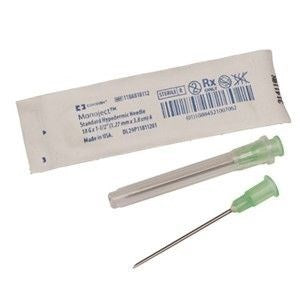 Monoject Softpack Hypodermic Needle 18G X 1-1/2" A Bevel 1000/Case