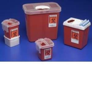 Sharpsafety Sharps Container 2.2 Qt Red Autodrop Phlebotomy