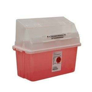 Sharps-A-Gator Gatorguard Container 5 Quart Translucent Red