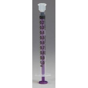 Syringe 1 mL Oral / Enteral Purple Enfit 240/CS