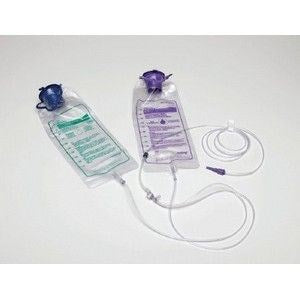 Kangaroo Epump Set w/ Flush Anti-Free Flow 1000mL 30/Case